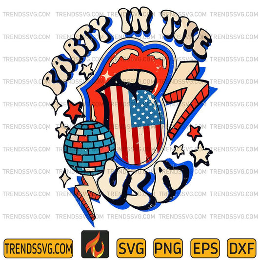 Party-In-The-Usa-4th-Of-July-Svg