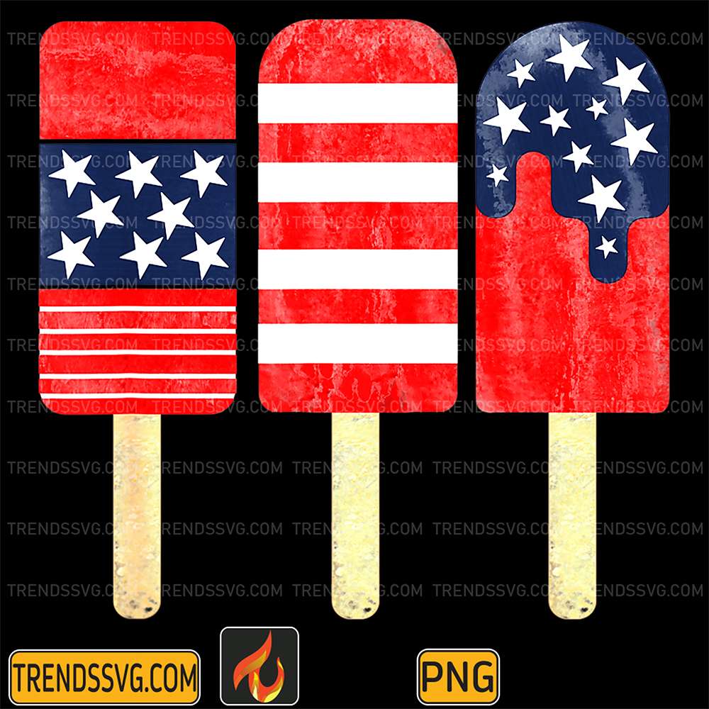 Patriotic-4th-Of-July-Popsicles-Png