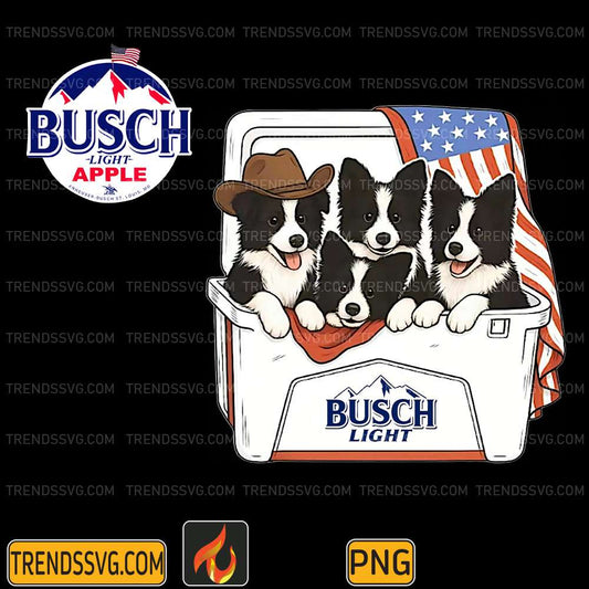 Patriotic-Dogs-Busch-Light-Png