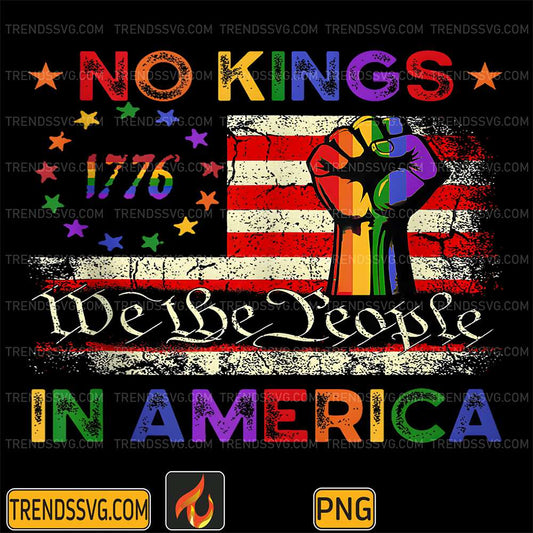 Patriotic-Pro-Democracy-Protest-June-14-No-Kings-In-America-Png
