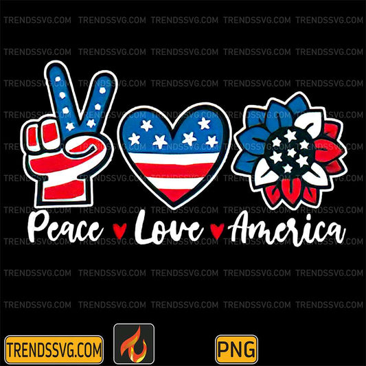 Peace-Love-America-4th-Of-July-Png