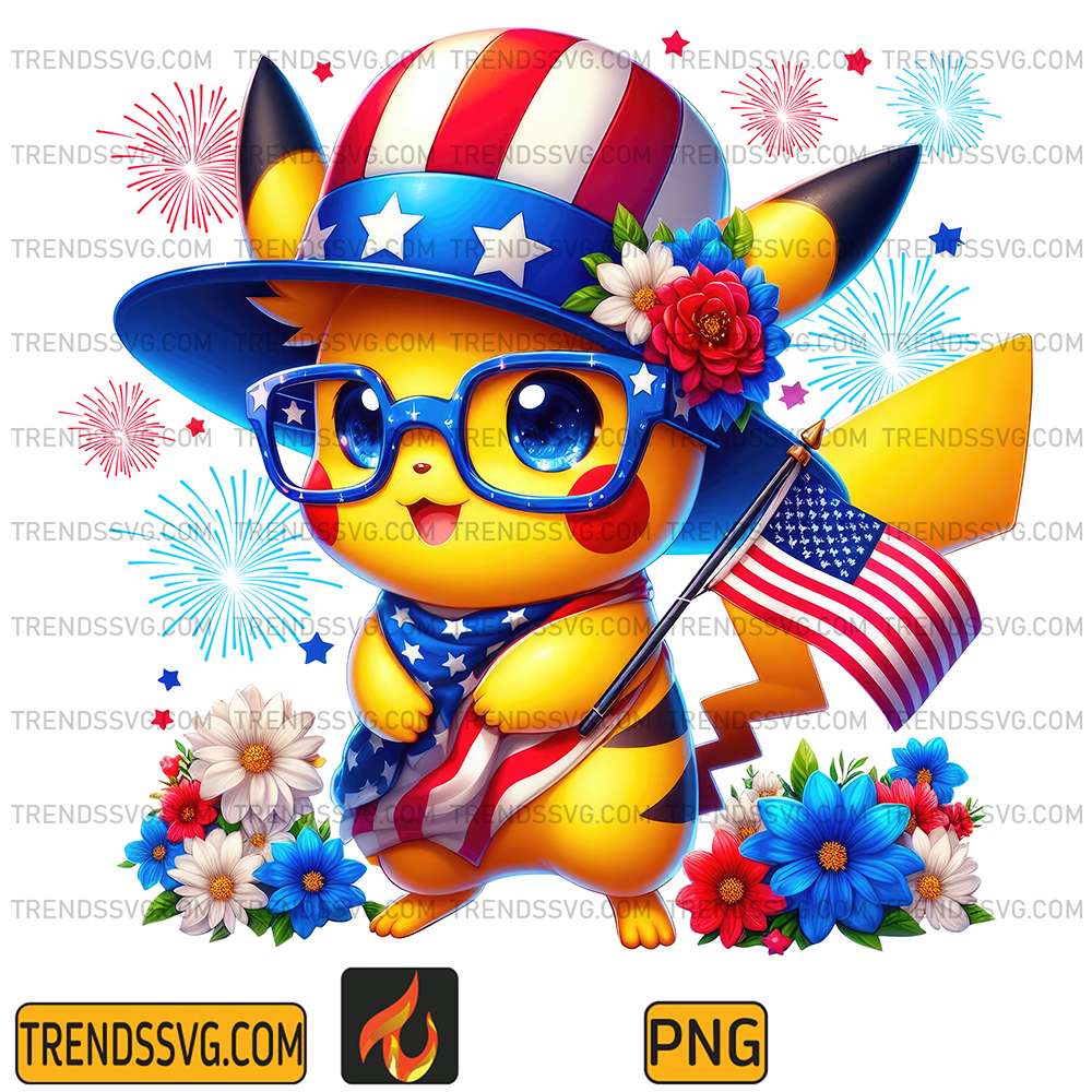 Pikachu-America-4th-Of-July-Png-2