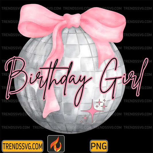 Pink-Disco-Ball-Birthday-Girls-Coquette-Png