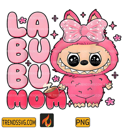 Pink-Labubu-Mom-Png
