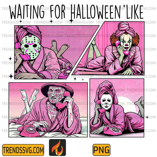 Pink-Waiting-For-Halloween-Like-Horror-Character-Png