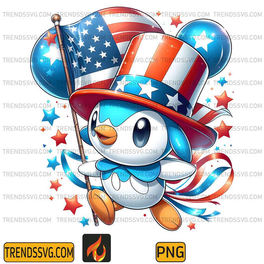 Piplup-America-4th-Of-July-Png