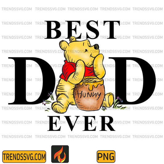 Pooh Best Dad Ever Png TRENDSSVG