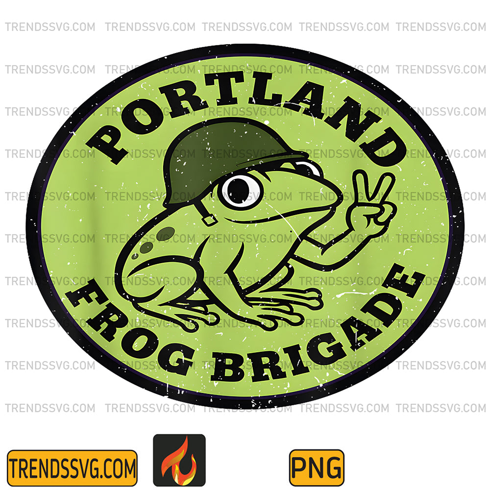 Portland-Frog-Brigade-Protest-Png