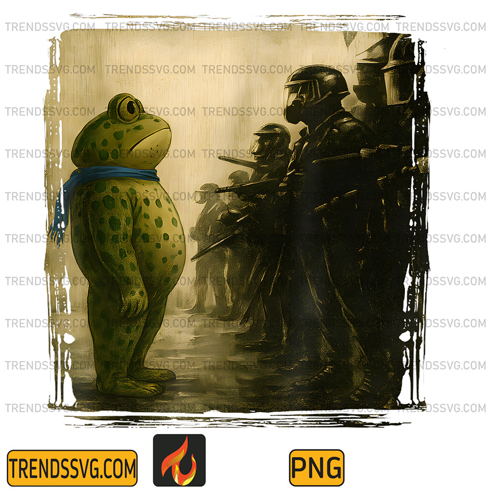 Portland-Frog-Protest-Funny-Portland-Frog-Protest-Png