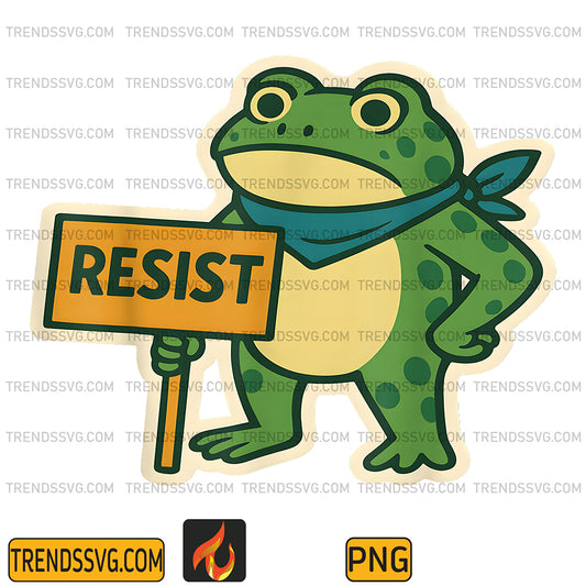 Portland-Frog-Protest-Resist-Funny-Portland-Frog-ICE-Protest-Png