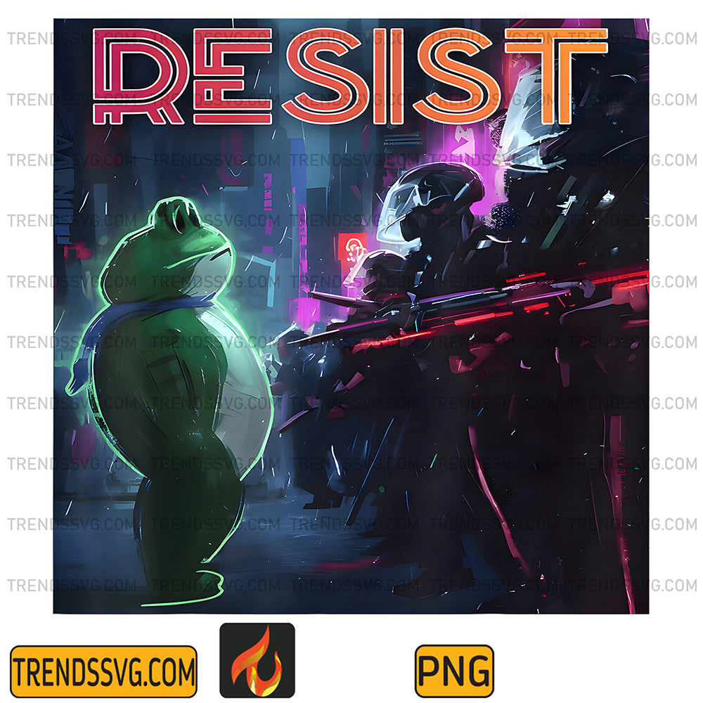 Portland-Frog-Protest-Resist-Png