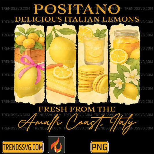 Positano-Delicious-Italian-Lemons-Fresh-From-The-Amalfi-Coast-Italy-Travel-Png