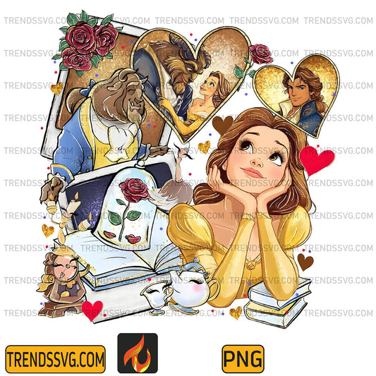 PrincessBelleBeautyAndTheBeastPng_1