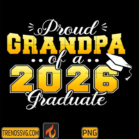 Proud-Grandpa-Of-A-2026-Graduate-Png