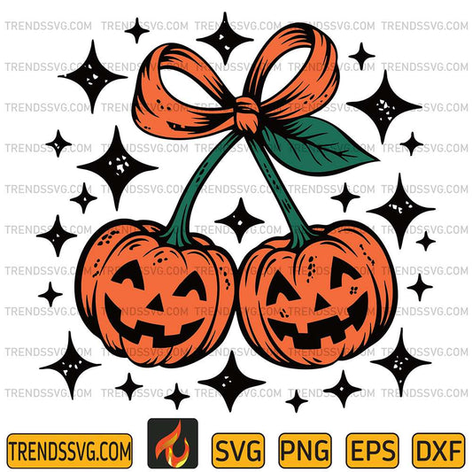 Pumpkin-Cherries-Svg