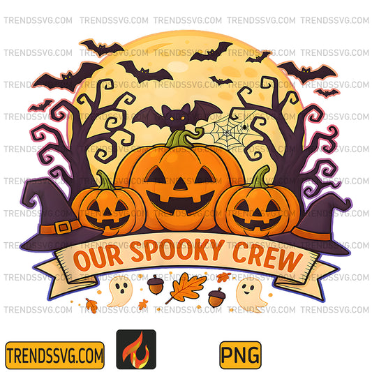 Pumpkin-Picking-Outing-Matching-Halloween-Pumpkins-Bats-Png