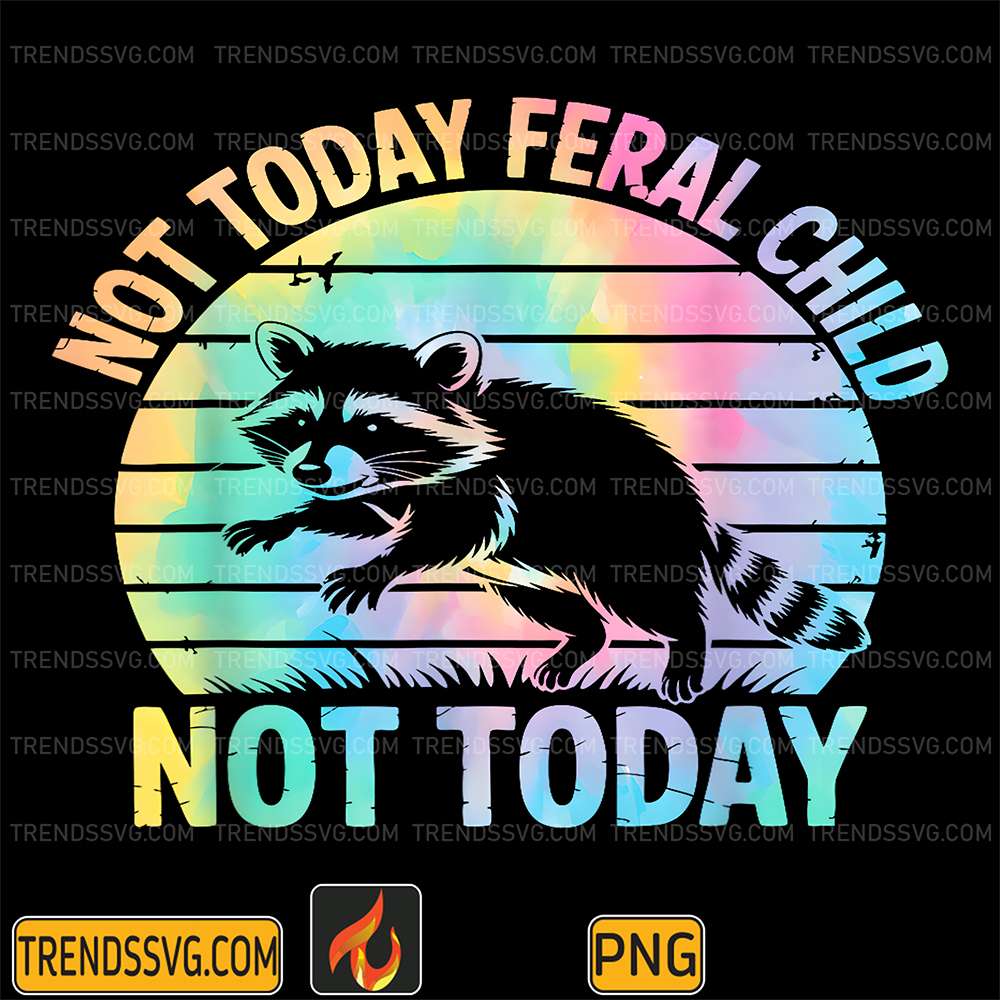 Raccoon-Not-Today-Feral-Child-Not-Today-Png