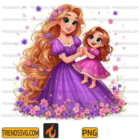 RapunzelPrincessAndDaughterPng_6