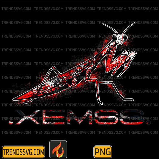 Red-And-Black-Praying-Mantis-Png