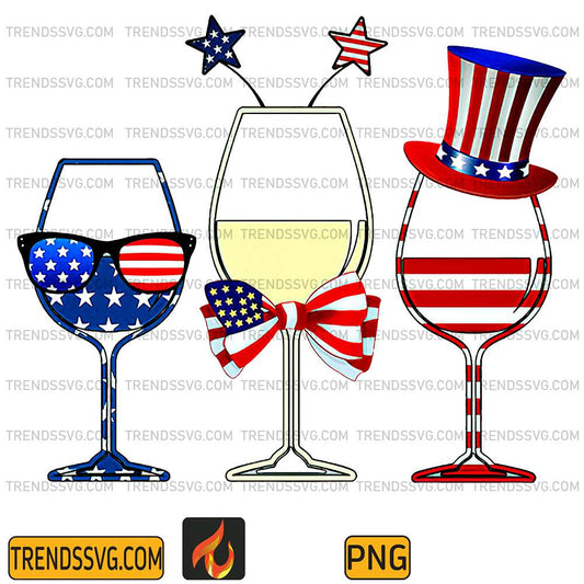 Red-White-And-Blue-Glasses-America-Flag-4th-Of-July-Png