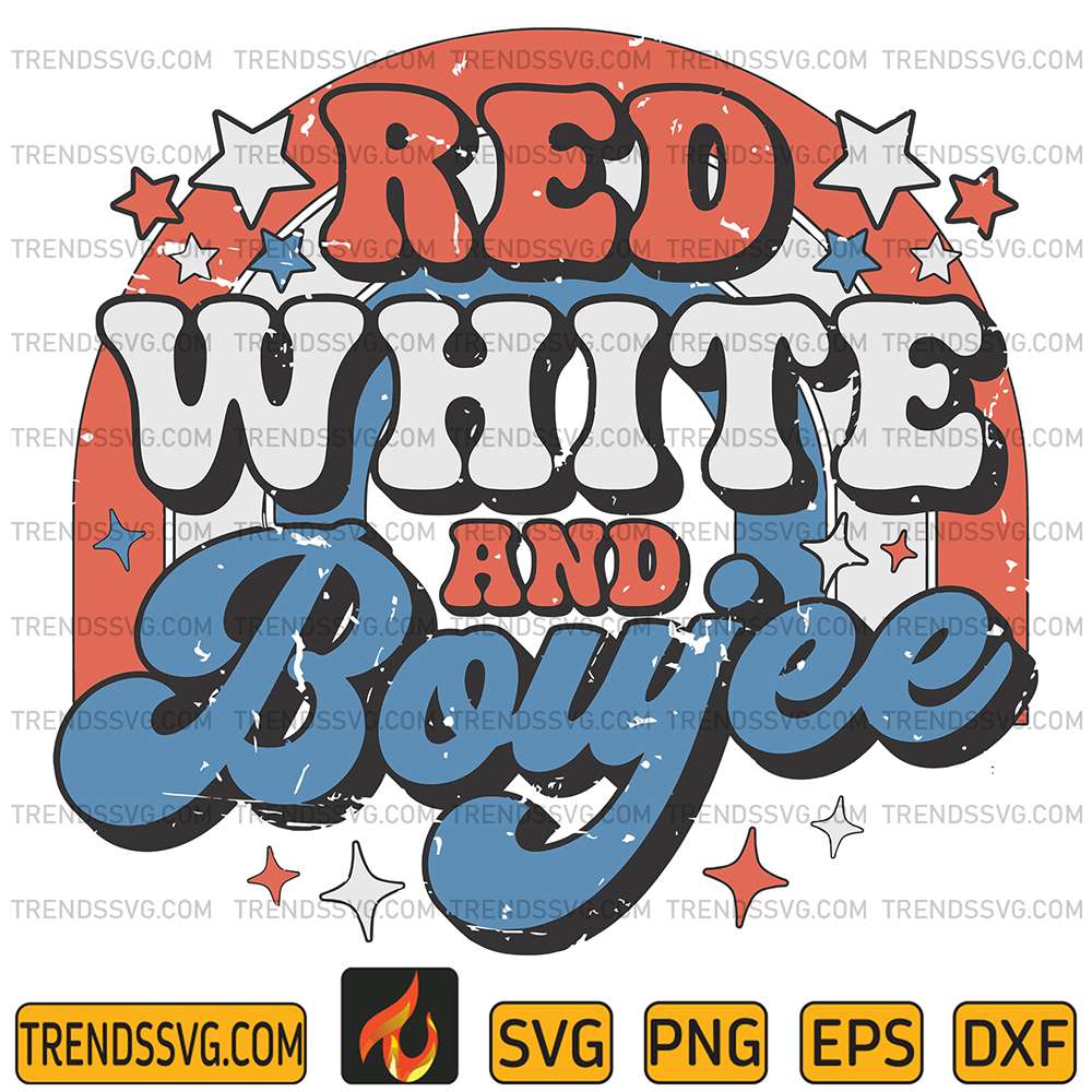 Red-White-And-Boujee-Svg