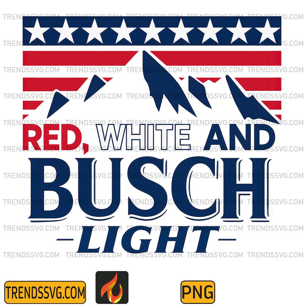 Red-White-And-Busch-Light-4th-Of-July-Png-2