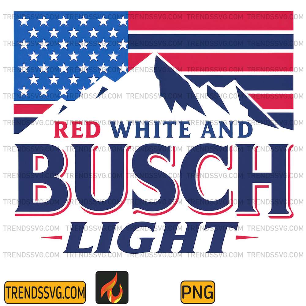 Red-White-And-Busch-Light-4th-Of-July-Png-3