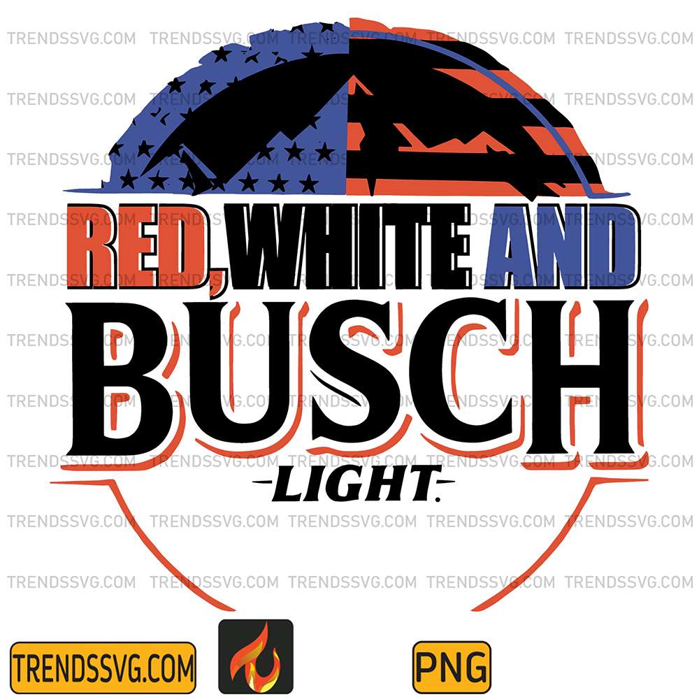 Red-White-And-Busch-Light-4th-Of-July-Png-5