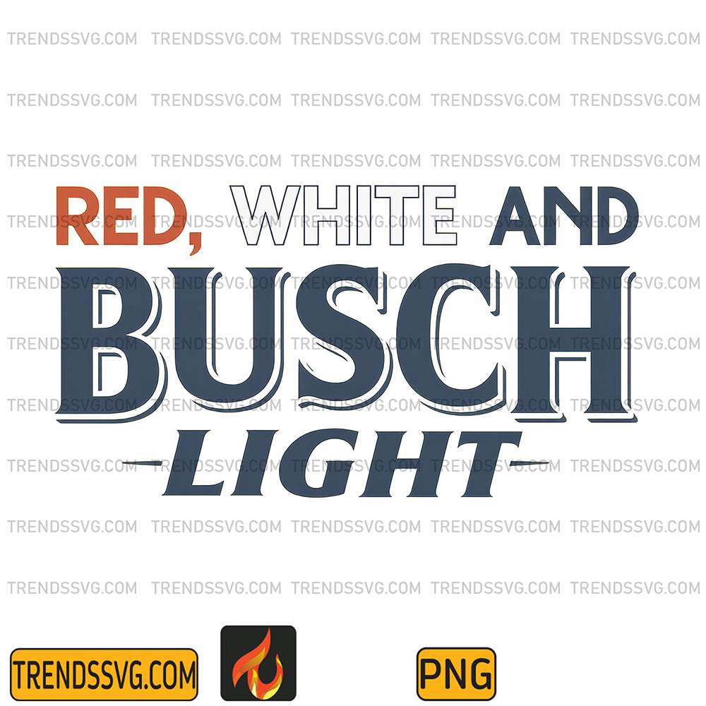 Red-White-And-Busch-Light-4th-Of-July-Png-7