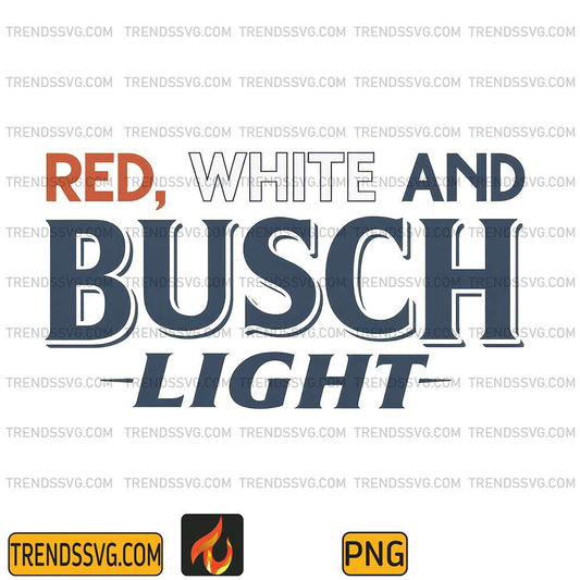 Red-White-And-Busch-Light-4th-Of-July-Png-7