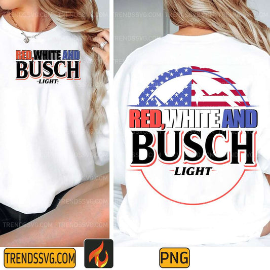 Red-White-And-Busch-Light-Png