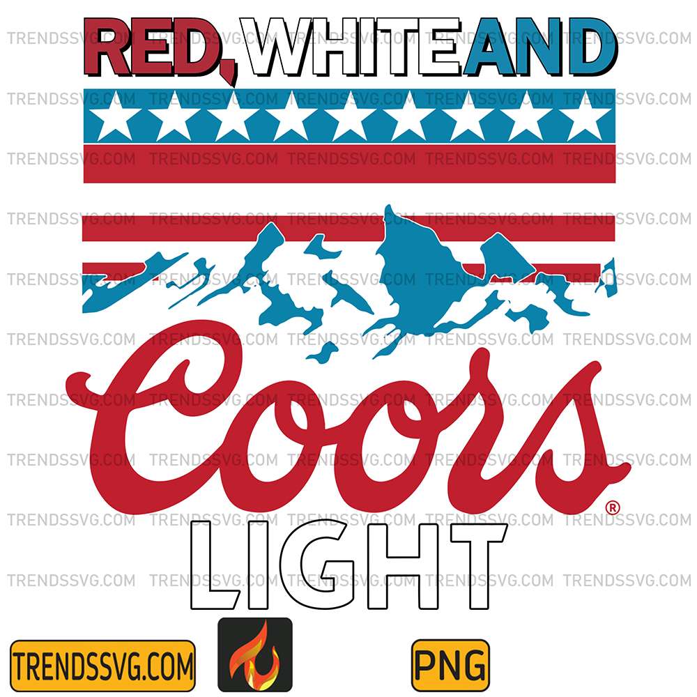 Red-White-And-Coors-Light-Png