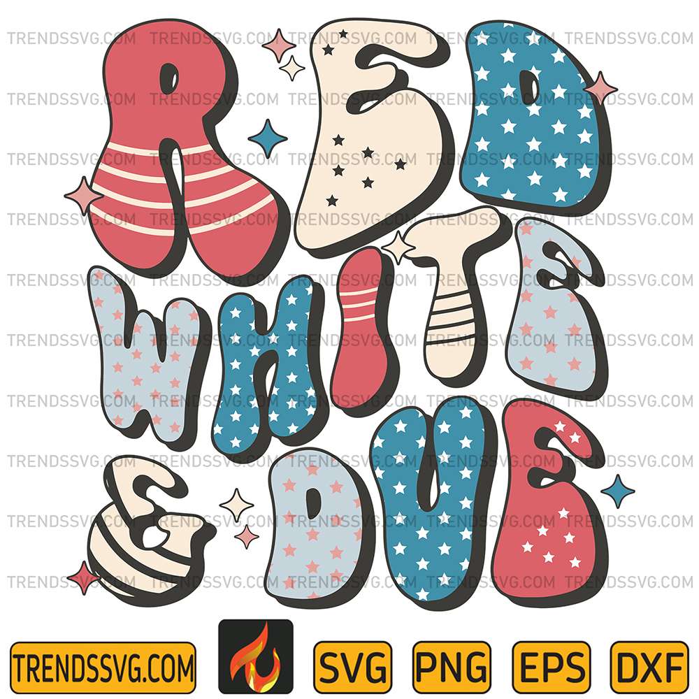 Red-White-And-Due-4th-Of-July-Svg