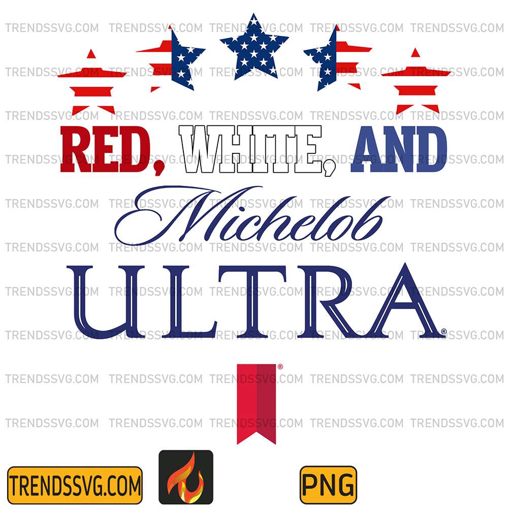 Red-White-And-Michelob-Ultra-Flag-With-Pocket-Png