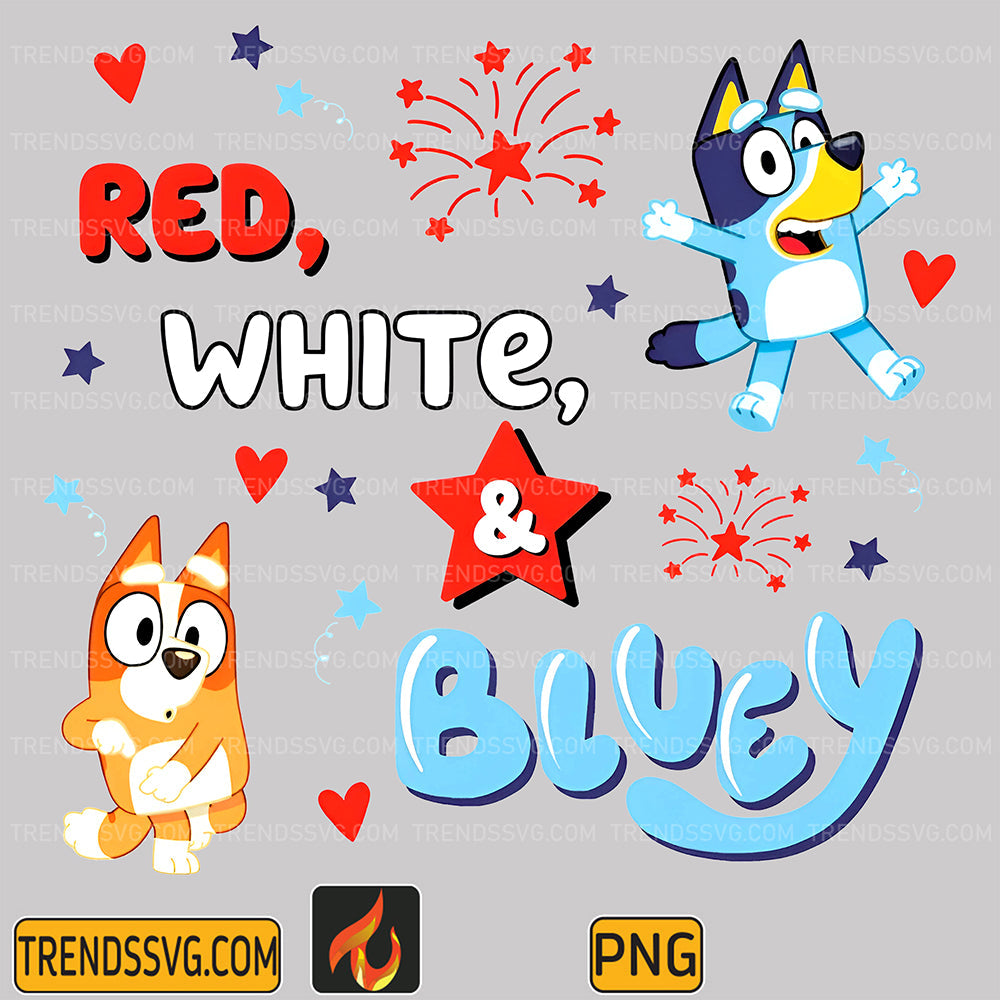 Red-White-Bluey-4th-Of-July-Png-7