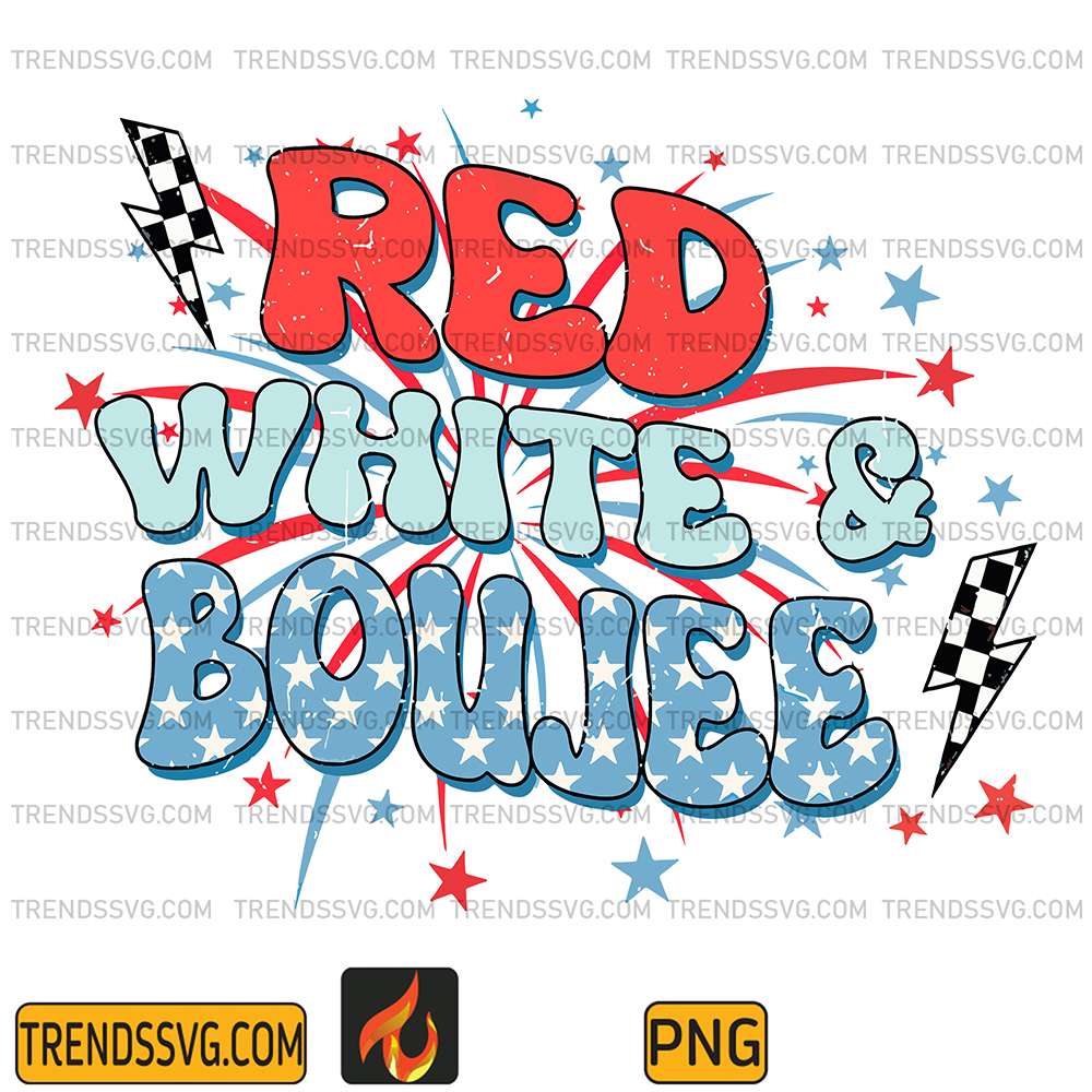 Red-White-Boujee-4th-Of-July-Png