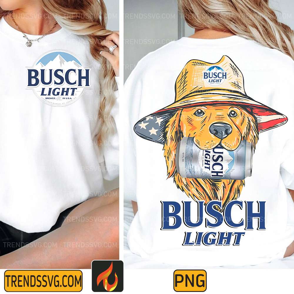 Red-White-and-Busch-Light-Dog-Png