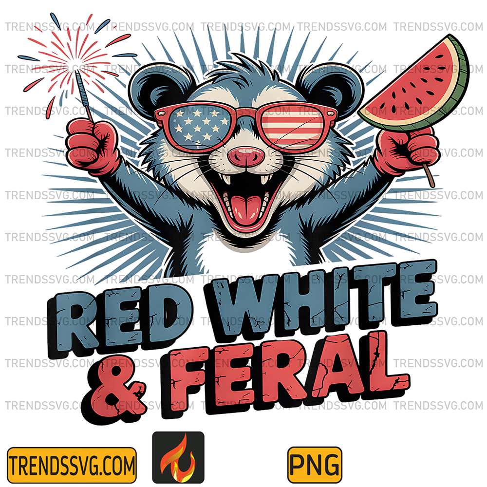 Red-White-and-Feral-Opossum-Fireworks-4th-Of-July-Png