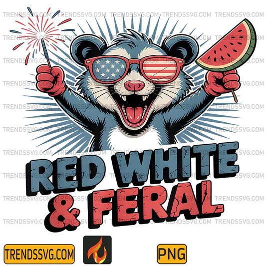 Red-White-and-Feral-Opossum-Fireworks-4th-Of-July-Png