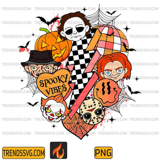 Retro-Lightning-Bolt-Horror-Characters-Halloween-Png