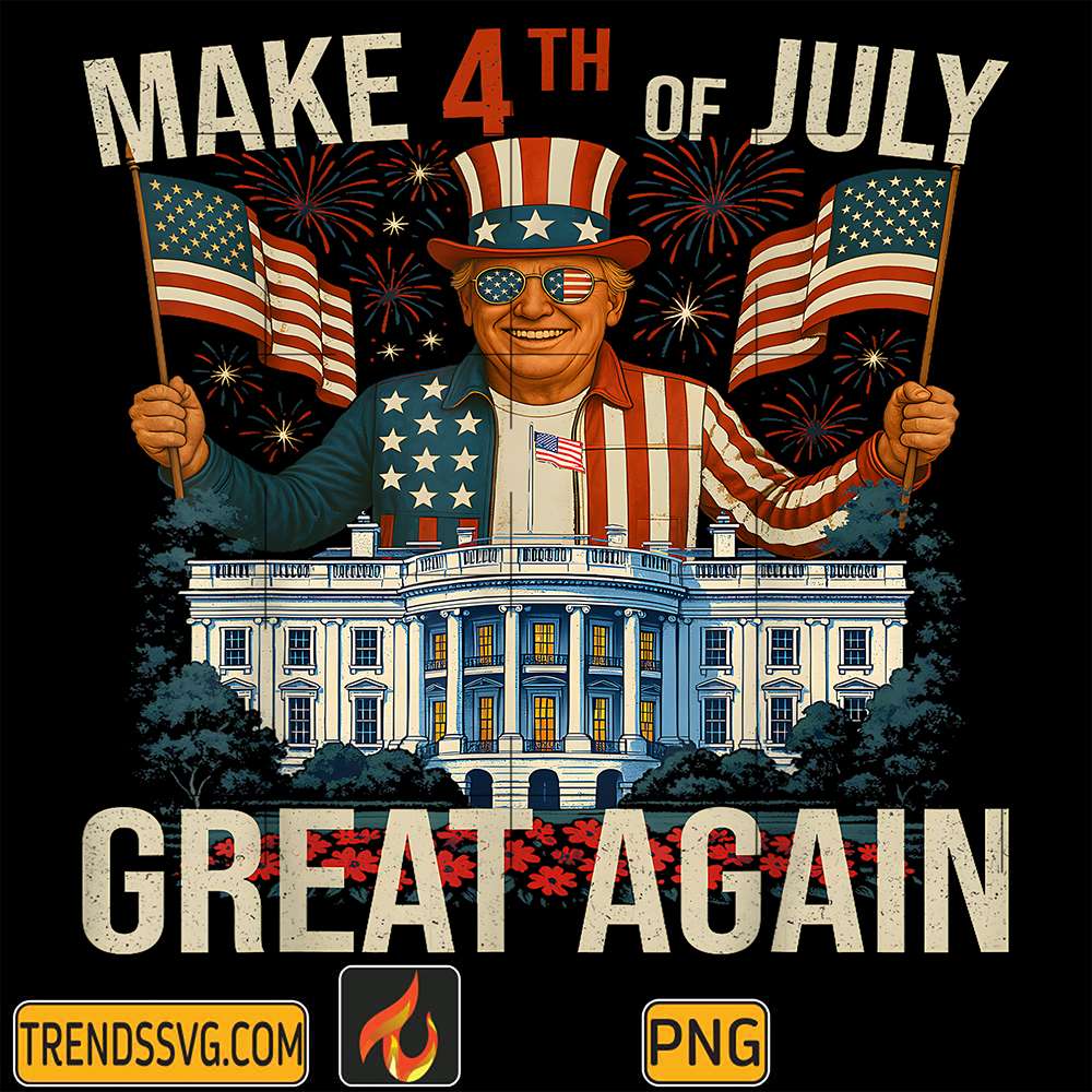 Retro-Make-4th-Of-July-Great-Again-President-Trump-Png