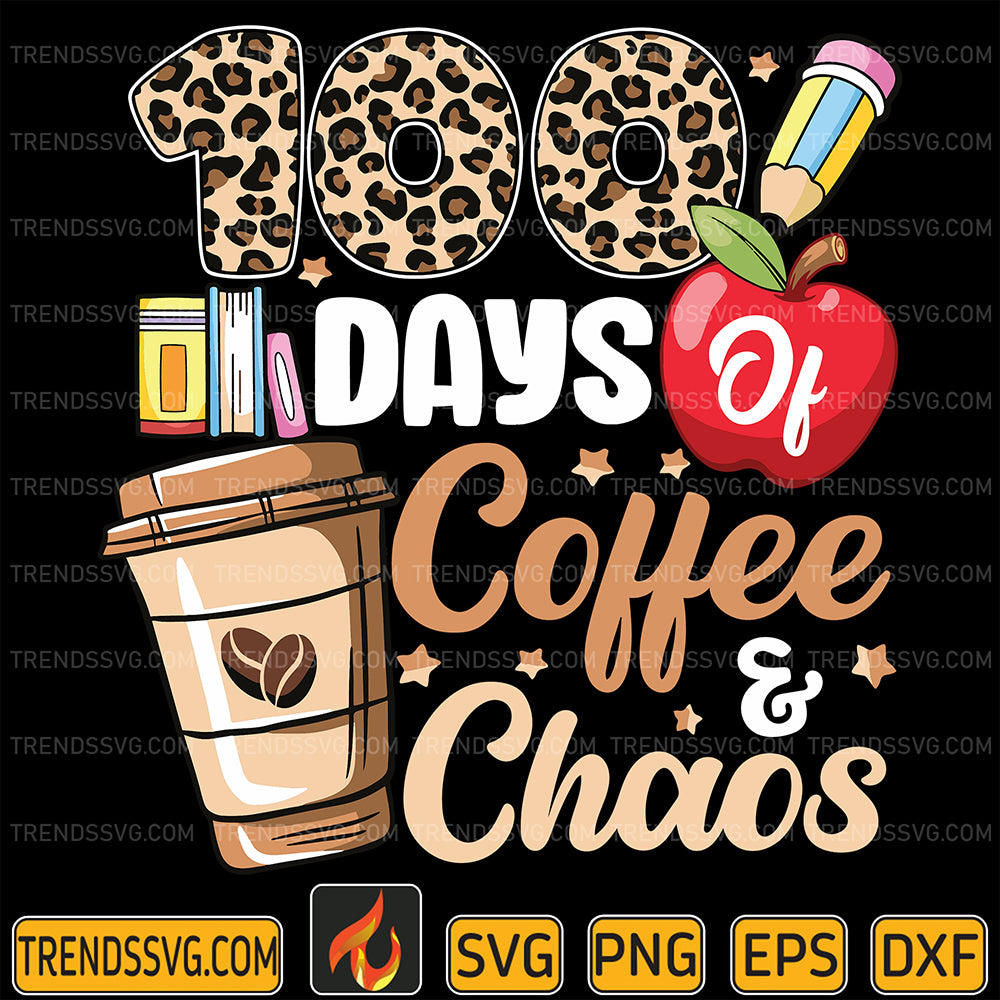 Retro100DaysofCoffeeAndChaosSvg