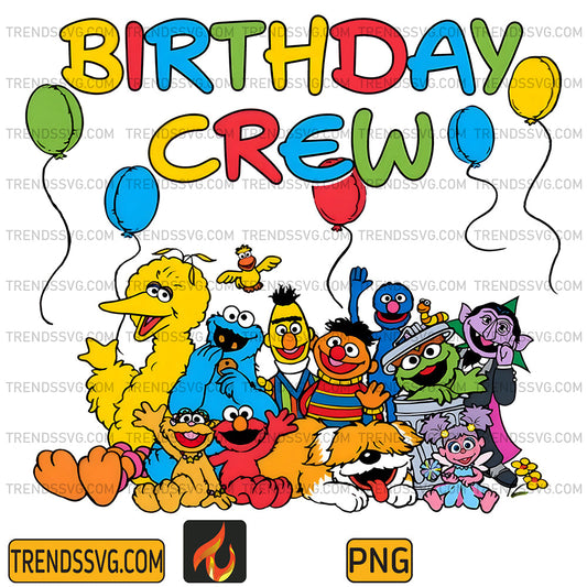 SesameStreetBirthdayCrewPng_1