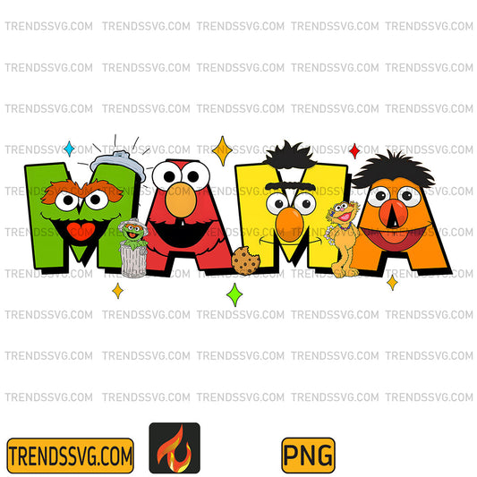 SesameStreetCharactersMamaPng