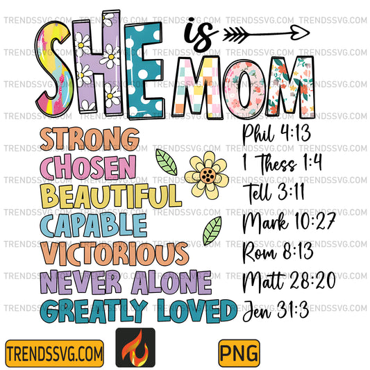 SheIsMomFlowerPng
