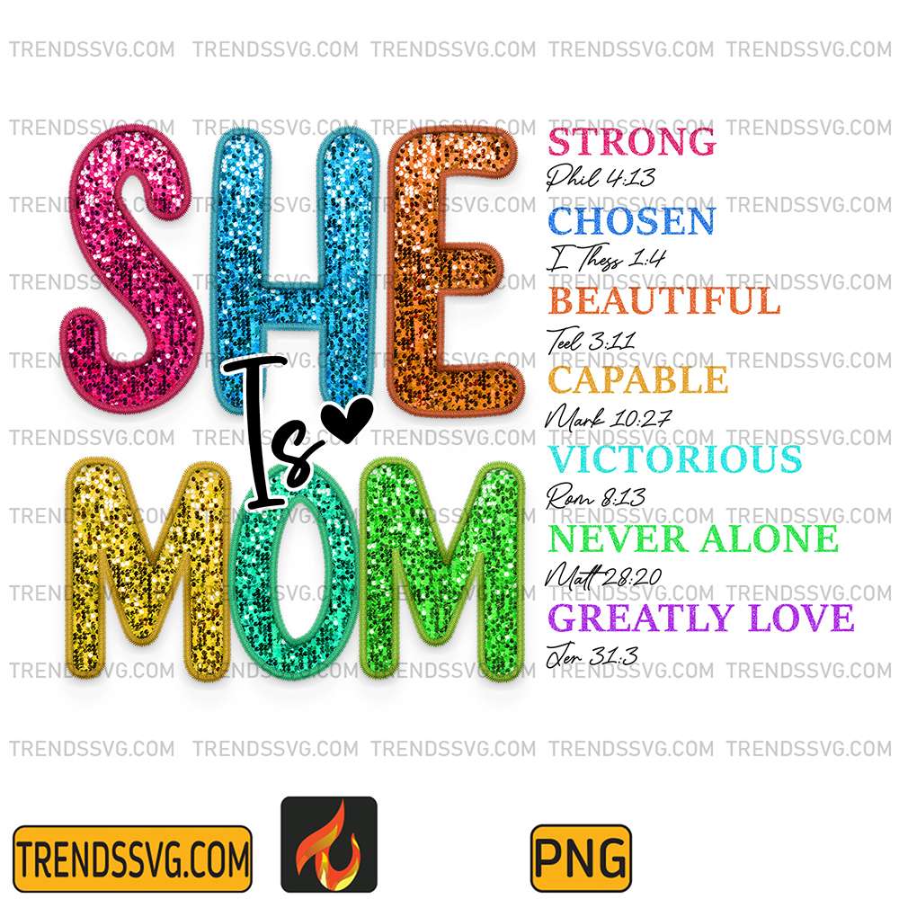 SheIsMomGlitterPng