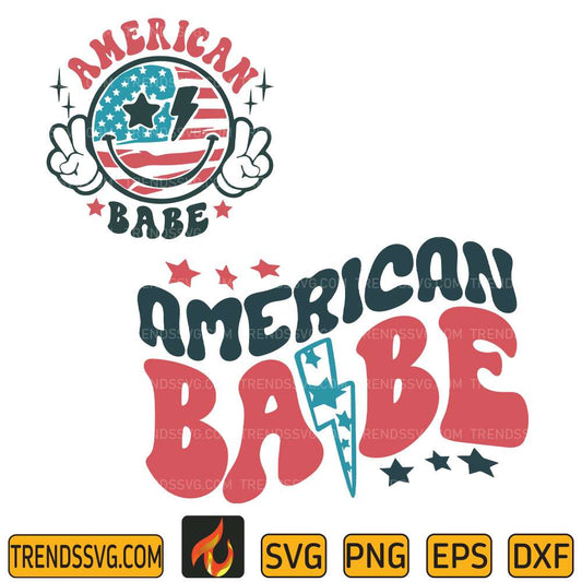 Smile-America-Babe-4th-Of-July-Svg
