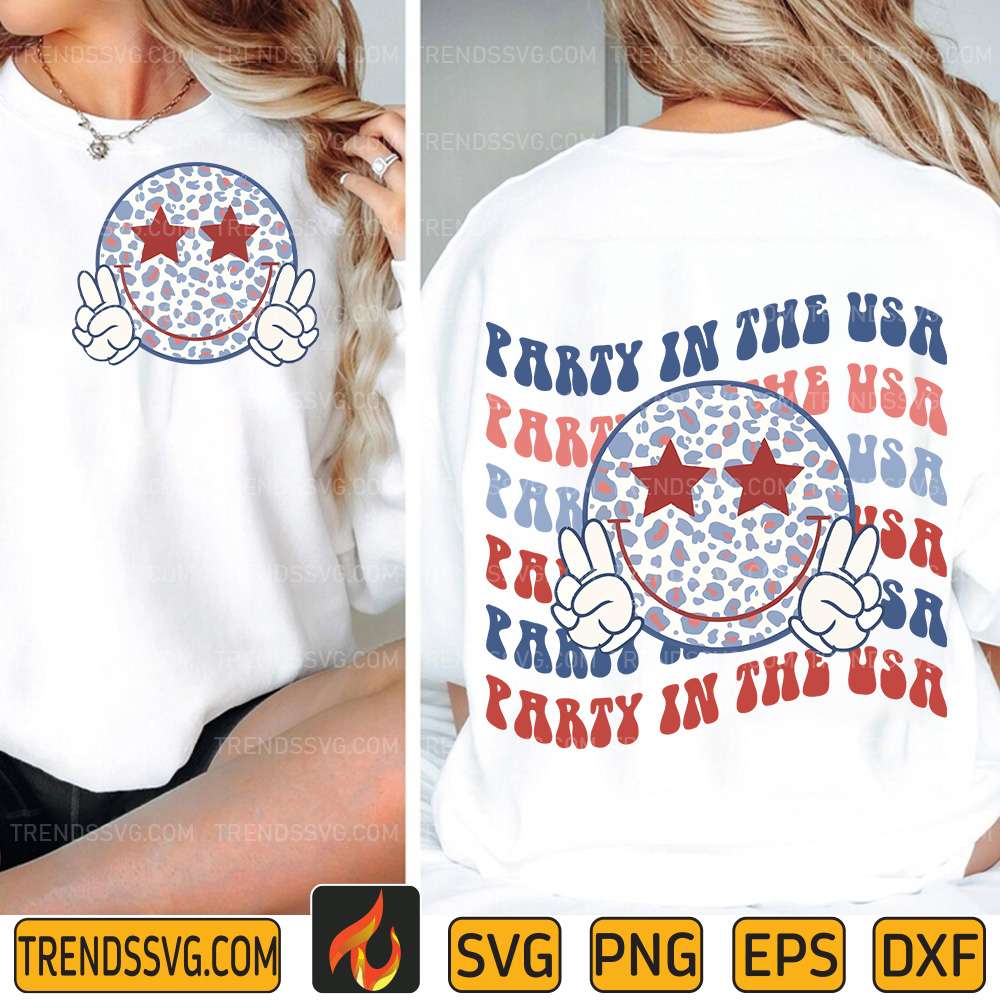 Smile-Party-In-The-Usa-4th-Of-July-Svg