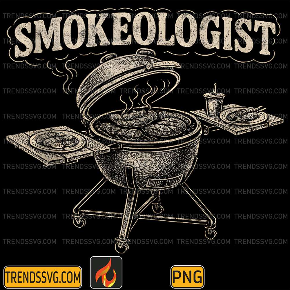 Smokeologist-Funny-Smoker-Meat-Smoking-Tee-Grill-BBQ-Png