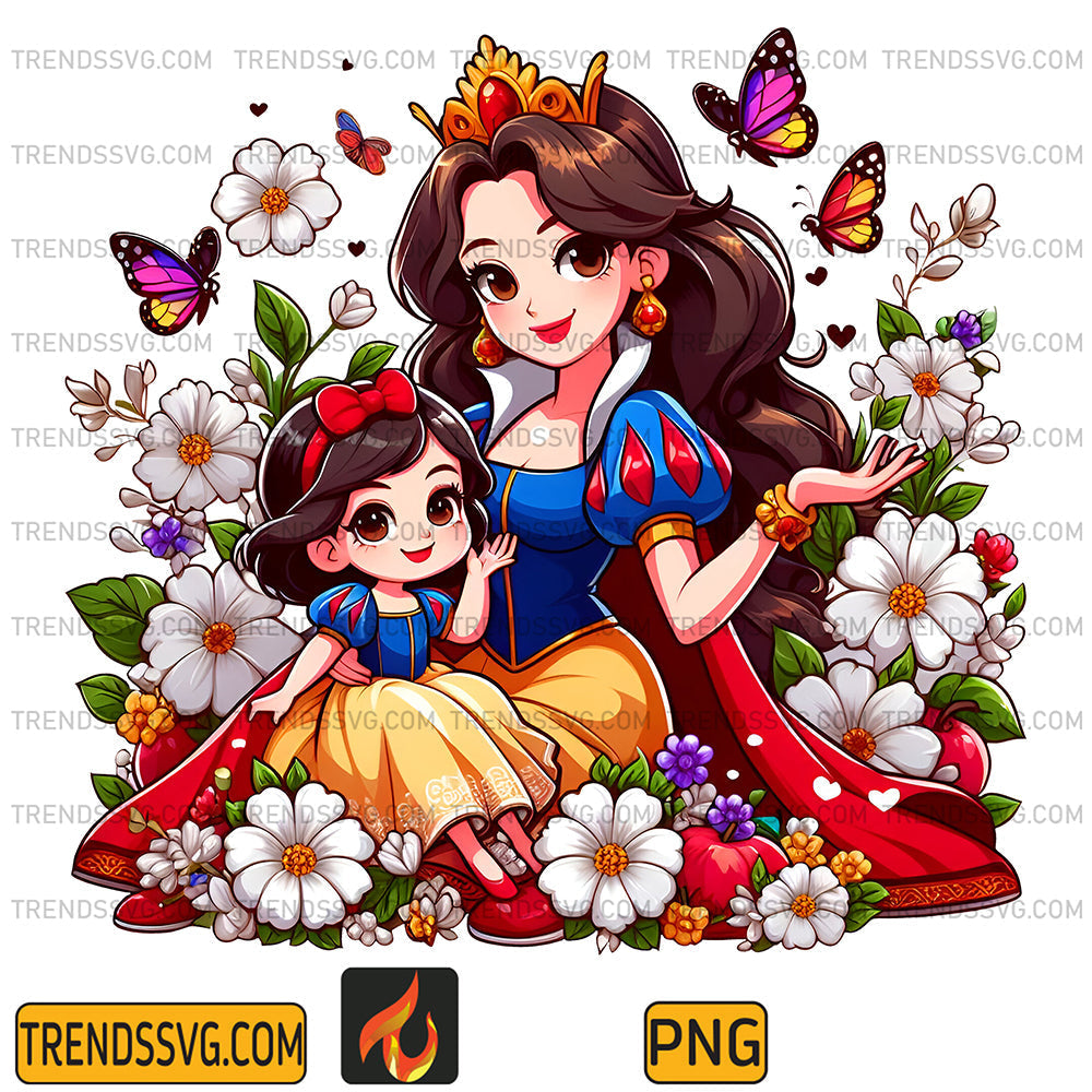 SnowWhiteMomAndDaughterPrincessPng